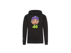 Mercedes AMG Petronas dětská mikina s&nbsp;kapucí Caricature Graphic black Lewis Hamilton F1 Team 2024