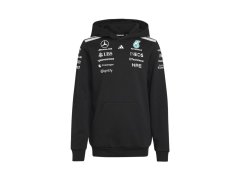 Mercedes AMG Petronas dětská mikina s&nbsp;kapucí black official Teamline Replica F1 Team 2026