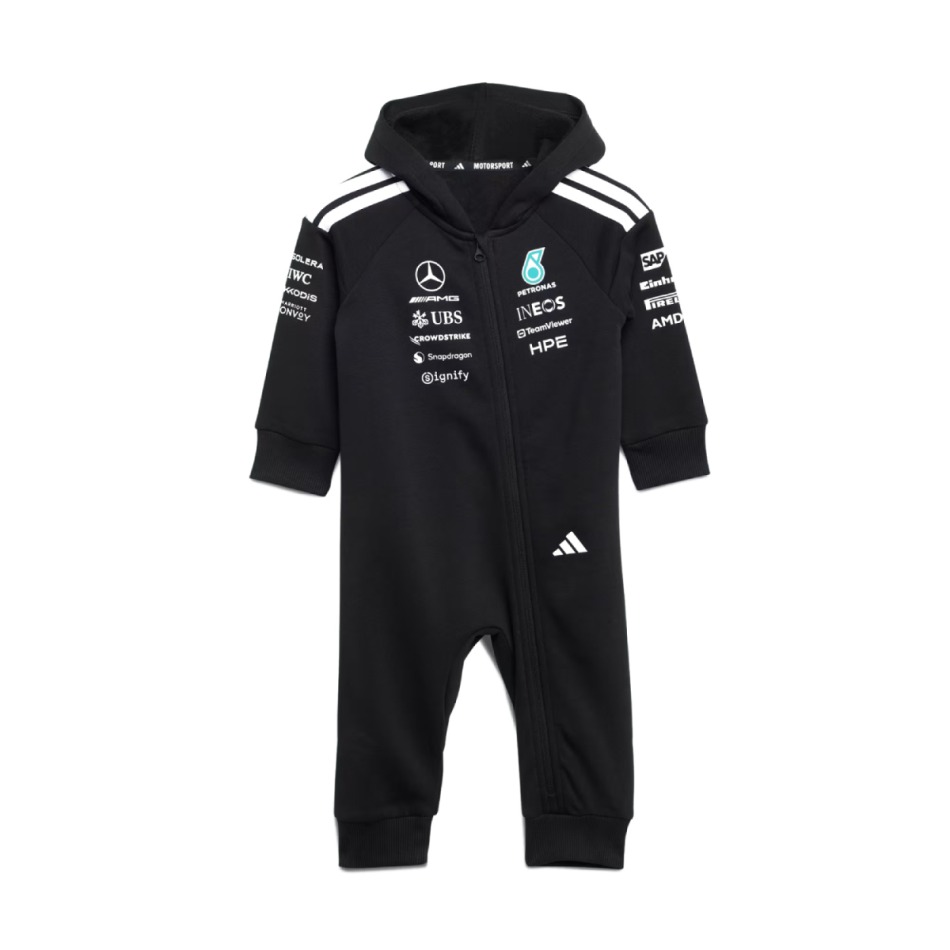 Mercedes AMG Petronas dětská kombinéza black F1 Team 2026 - Mercedes dětské oblečení AMG