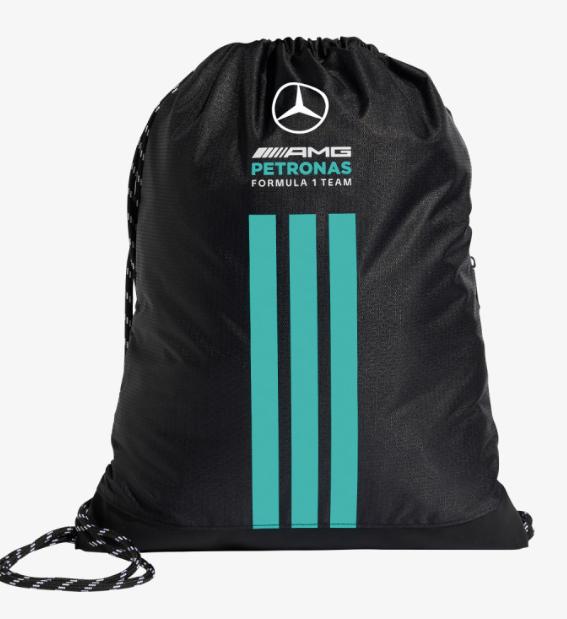 Mercedes AMG F1 2026 týmový sportovní vak na stahování černý