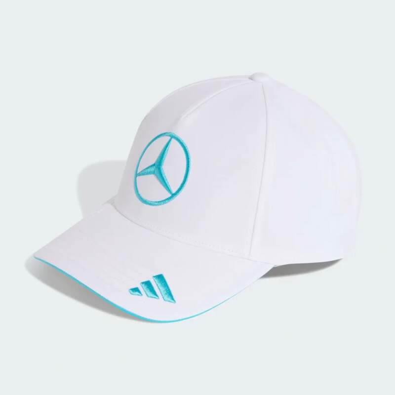 Mercedes AMG Petronas čepice baseballová kšiltovka George Russell #63 white official Teamline Replica F1 Team 2026 - Mercedes kšiltovky, čepice, rukavice AMG