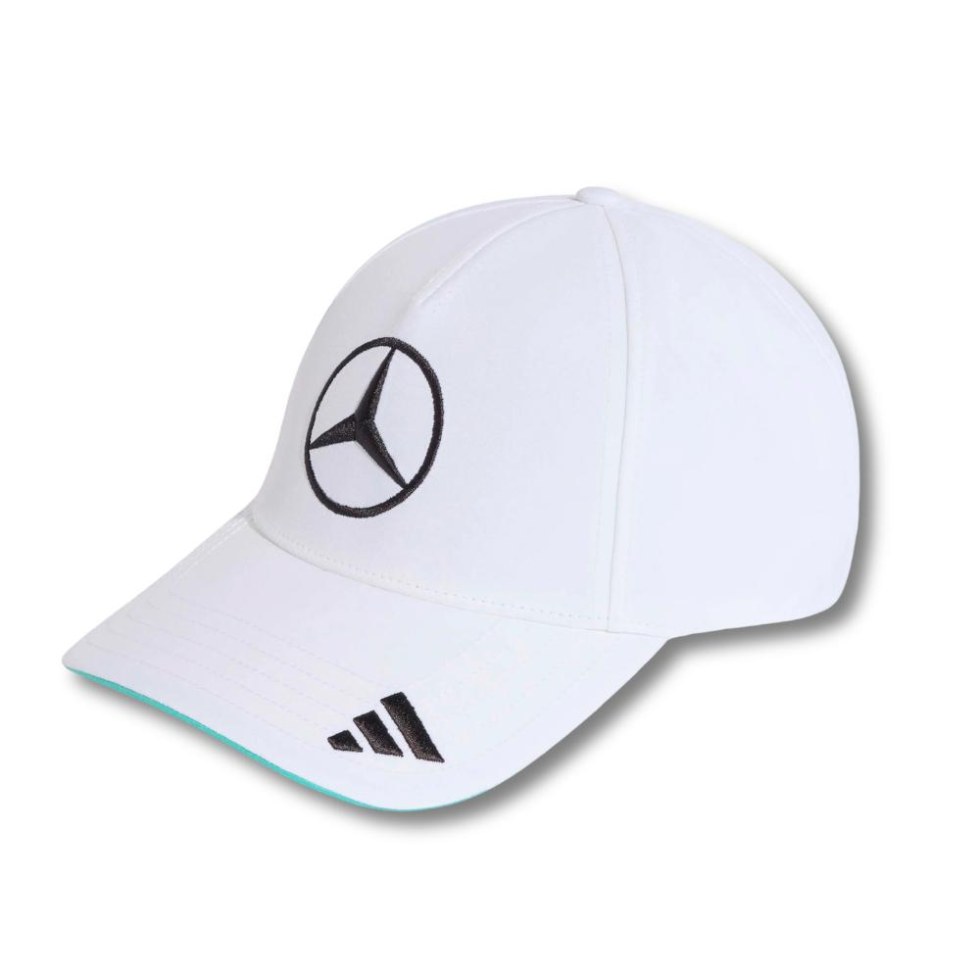 Mercedes AMG Petronas F1 2026 týmová kšiltovka bílá - Mercedes Kšiltovky