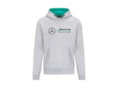 Mercedes AMG Petronas pánská mikina s&nbsp;kapucí logo sweatshirt grey F1 Team 2022