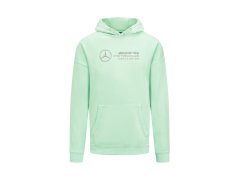 Mercedes AMG Petronas pánská mikina s&nbsp;kapucí Retro mint F1 Team 2023
