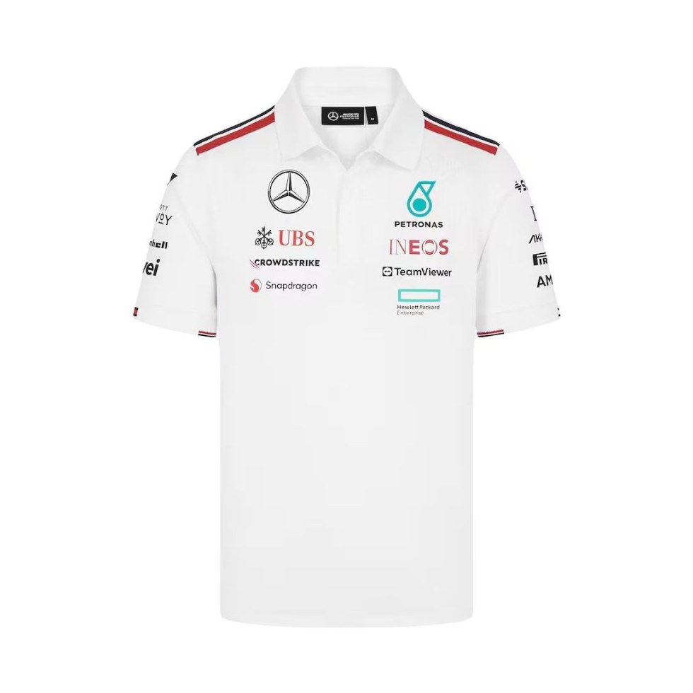 Mercedes AMG Petronas F1 2024 pánské týmové polo tričko - Mercedes Polokošile a košile