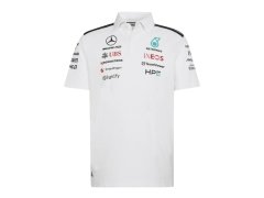 Mercedes AMG Petronas pánské polo tričko white official Teamline Replica F1 Team 2026