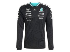Mercedes AMG Petronas pánské tričko s&nbsp;dlouhým rukávem black official Teamline Replica F1 Team 2026 7579632