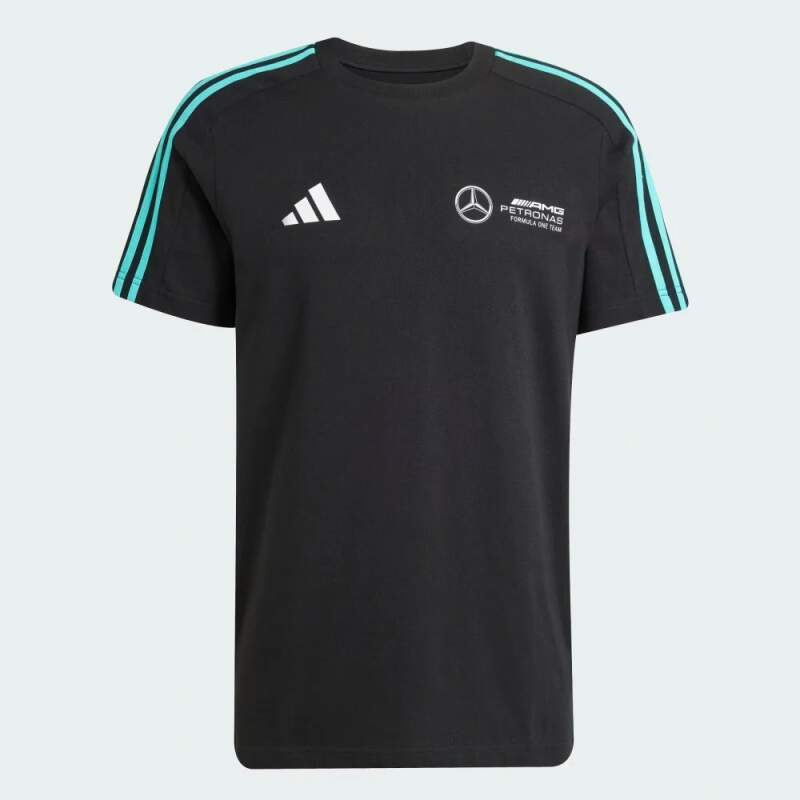 Mercedes AMG Petronas pánské tričko DNA Lifestyle black F1 Team 2025 - Mercedes trička, polo trička, košile AMG