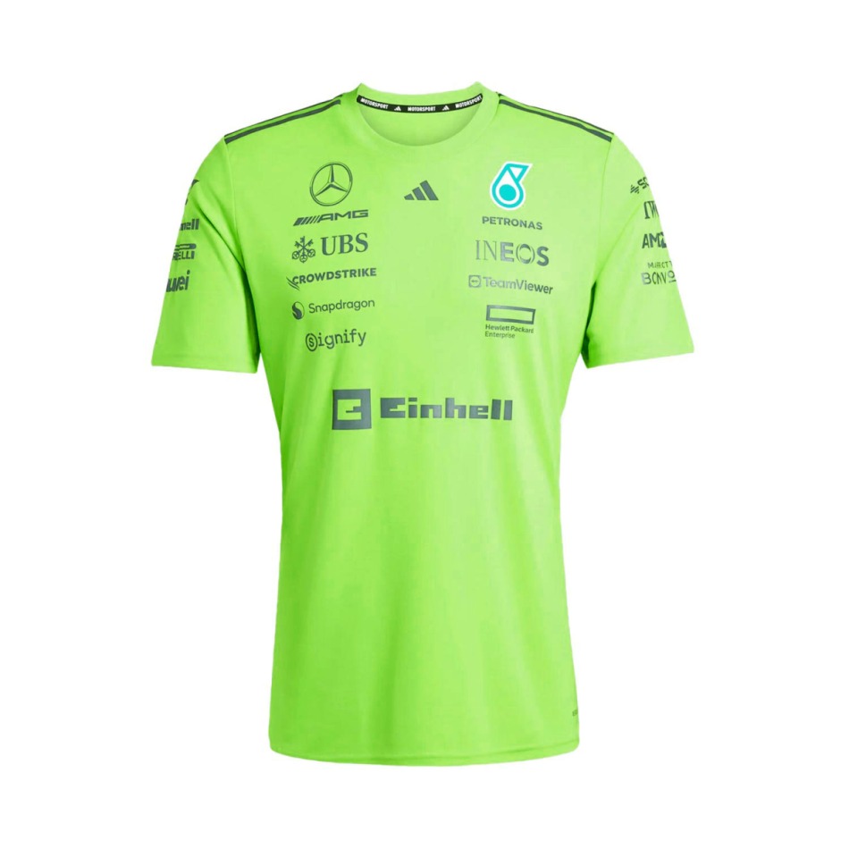 Mercedes AMG Petronas pánské tričko Set Up green F1 Team 2025
