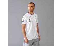 Mercedes AMG Petronas F1 2024 Driver pánské týmové tričko bílé 7