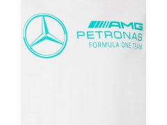 Mercedes AMG Petronas F1 2026 pánské tričko DNA s velkým logem bílé 3