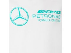 Mercedes AMG Petronas F1 2026 pánské tričko DNA s velkým logem bílé 3