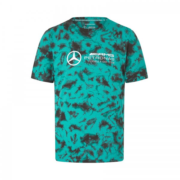 Mercedes AMG Mercedes Tie Dye pánské tričko Multicolor - Mercedes Trička