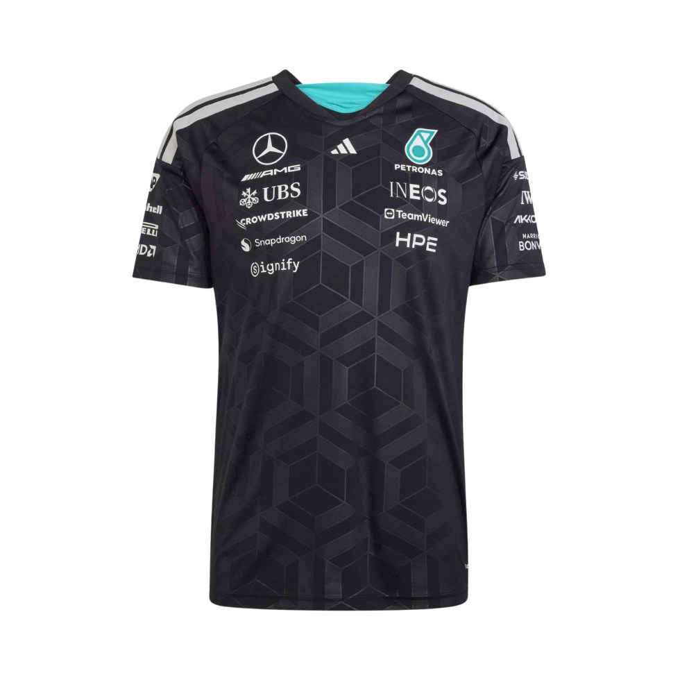 Mercedes AMG Petronas F1 2026 pánské týmové tričko - černé
