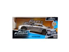 Modely aut a motorek model 1/24 Fast & Furious Nissan GT-R Silver 2009 Brian