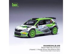 Model IXO Škoda Fabia Rally2 EVO - Rally Bohemia 2021 #1 Kopecký 1:43