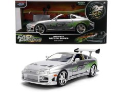 Model Rychle a&nbsp;zběsile Toyota Supra 1995 stříbrná 25 anniversary edition1:24