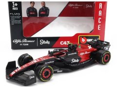 Model Alfa Romeo F1 C43 BBurago #24 Guanyu Zhou 2023 1:43