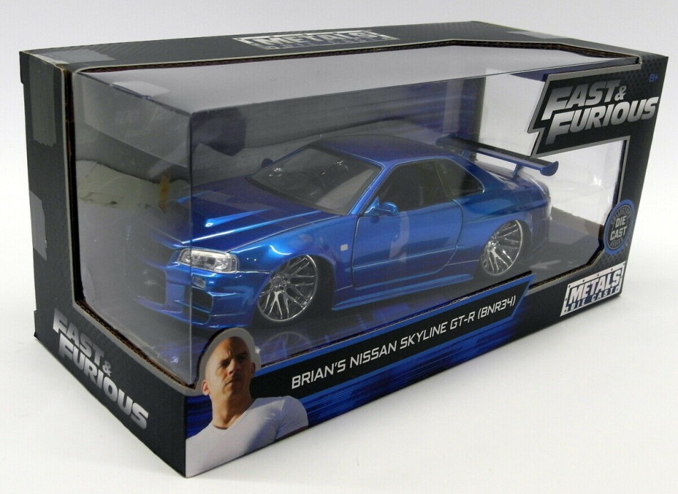 Modely aut a&nbsp;motorek model 1/24 Fast & Furious Nissan Skyline GT-R34 - Brian´s - Modely aut a&nbsp;motorek