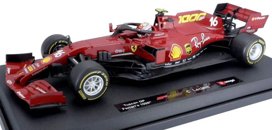 Modely aut a&nbsp;motorek model 1/18 Scuderia Ferrari Leclerc #16 Toscana GP 1000TH 2020 - Modely aut a&nbsp;motorek