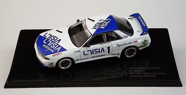 Modely aut a motorek model 1/43 Nissan GT-R R32 Macau 1991
