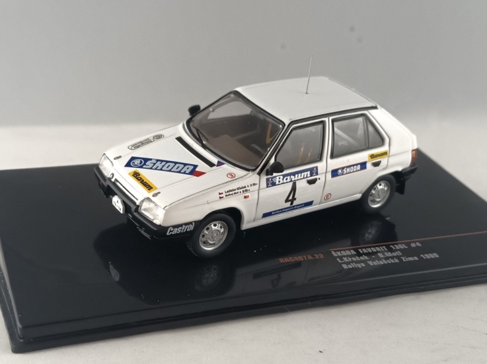 Modely aut a motorek model 1/43 Škoda Favorit 136L N.4 Rallye Wallachian Winter 1989