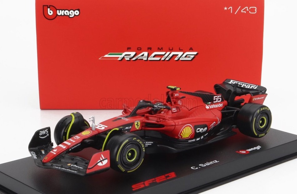 Modely aut a&nbsp;motorek model 1/43 Scuderia Ferrari SF-23 Carlos Sainz #55 2023 Signature - Modely aut a&nbsp;motorek