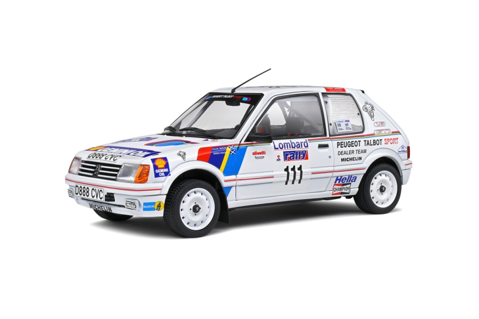 Modely aut a&nbsp;motorek model 1/18 Peugeot 205 GTI Colin McRae Lombard Rally 1988 - Modely aut a&nbsp;motorek