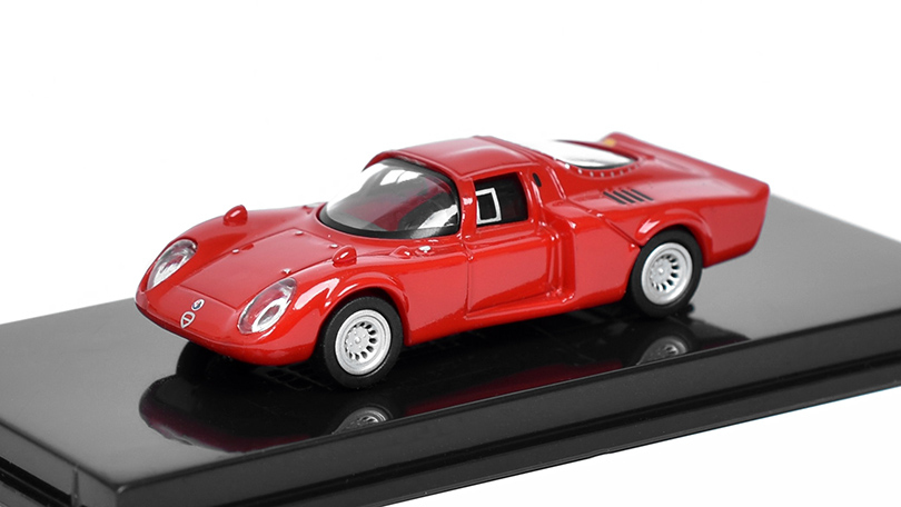 Modely aut a motorek model 1/87 Alfa Romeo 33.2 24 h Daytona press conference 1968