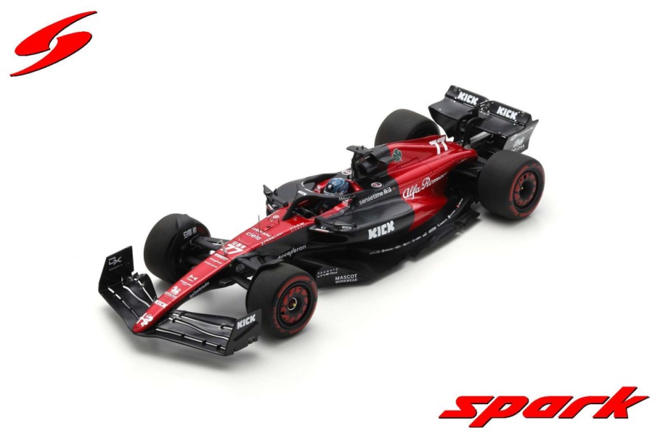 Modely aut a&nbsp;motorek model 1/18 Spark Alfa Romeo Racing Valtteri Bottas Australian GP 2023 - Modely aut a&nbsp;motorek