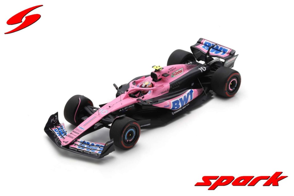 Modely aut a&nbsp;motorek model 1/18 Spark BWT Alpine F1 Team A523 Pierre Gasly Bahrain GP 2023 - Modely aut a&nbsp;motorek