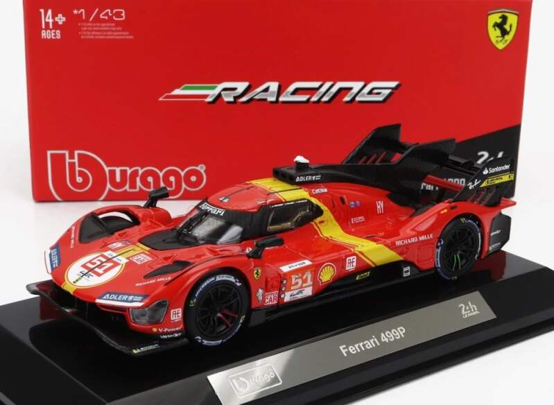 Modely aut a motorek model 1/43 Ferrari 499P NR.51 Le Mans 2023 Winner
