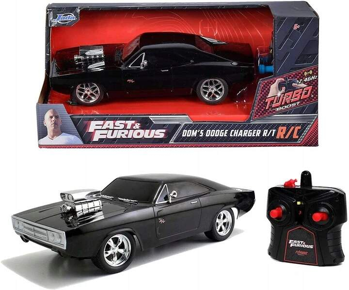 Modely aut a&nbsp;motorek model 1/24 Fast & Furious Dodge Charger Dom”s Remote-Controlled - Modely aut a&nbsp;motorek