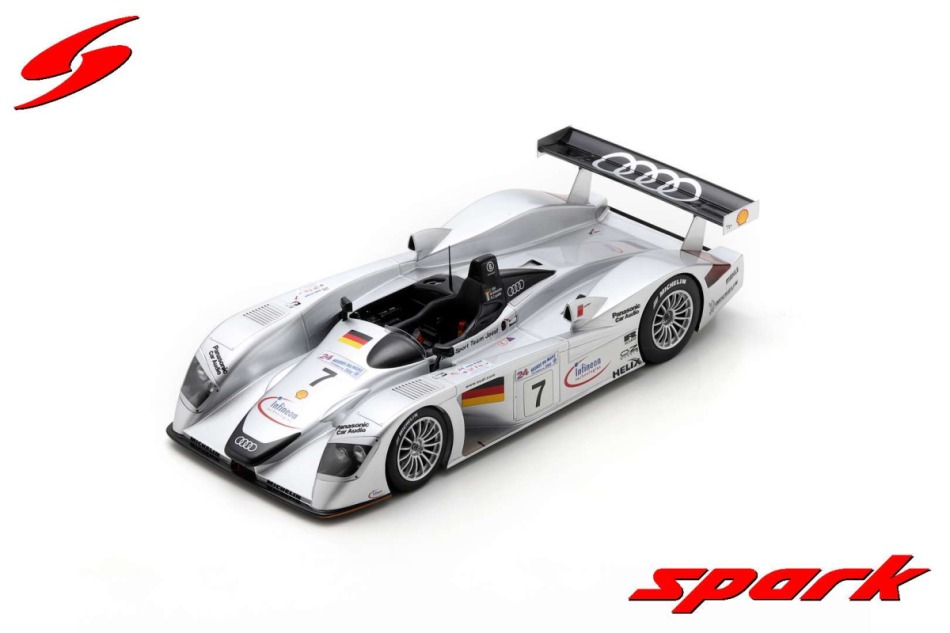 Modely aut a motorek model 1/18 Audi R8 Turbo Le Mans 2000 N.7