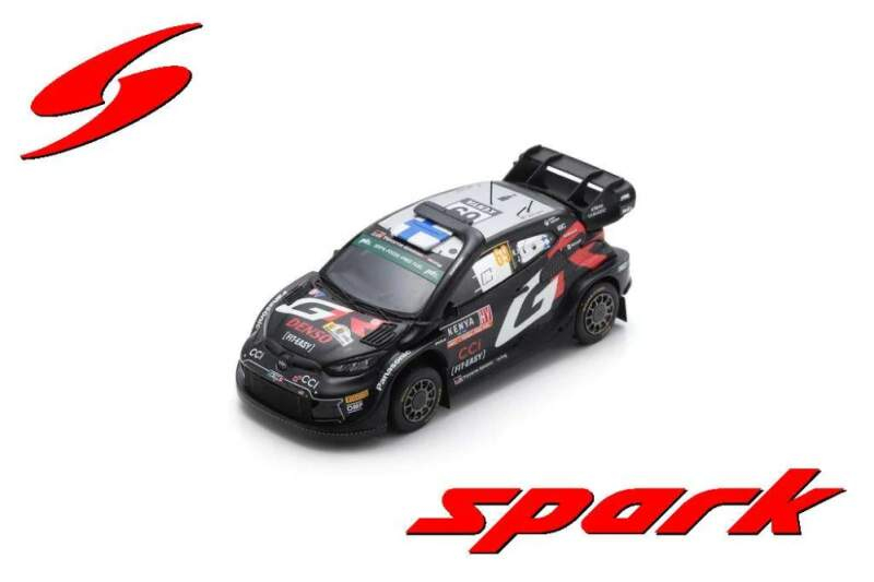 Model SPARK Toyota Yaris GR WRC Rally Safari 2024 K. Rovanpera 1:43