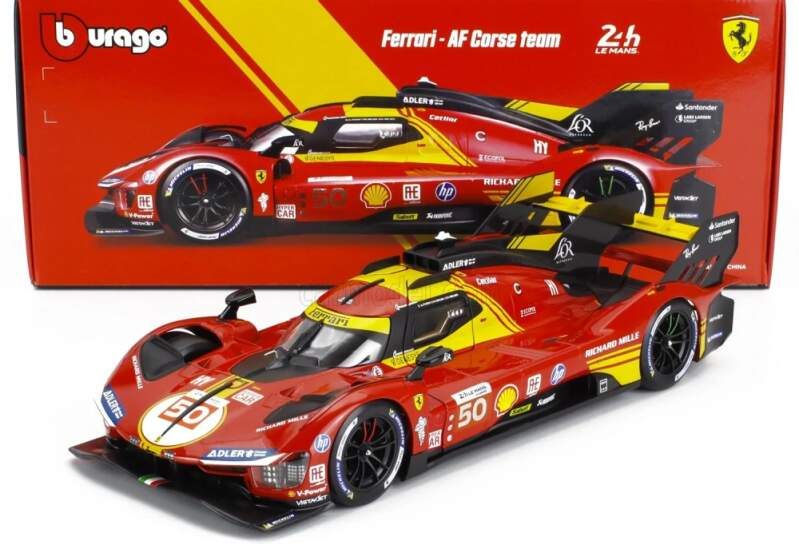 Model BBurago Ferrari 499P NR. 50 Winner Le Mans 2024 1:18 - Modely aut a&nbsp;motorek