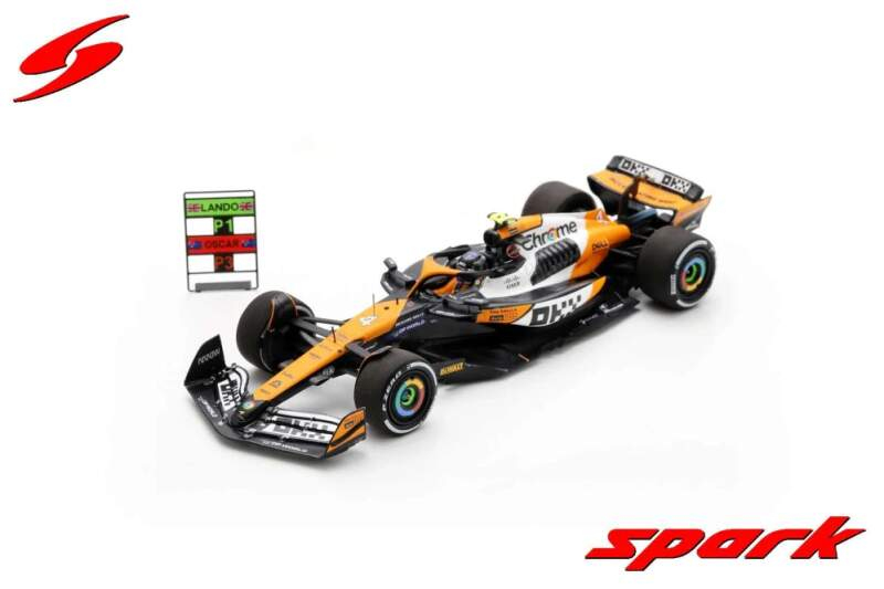 Modely aut a&nbsp;motorek model 1/43 Spark McLaren F1 Team MCL38 Lando Norris Singapore GP 2024 - Modely aut a&nbsp;motorek