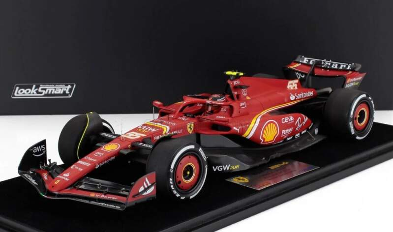 Modely aut a motorek model 1/18 LookSmart Scuderia Ferrari SF-24 C. Sainz Australia GP 2024 Winner