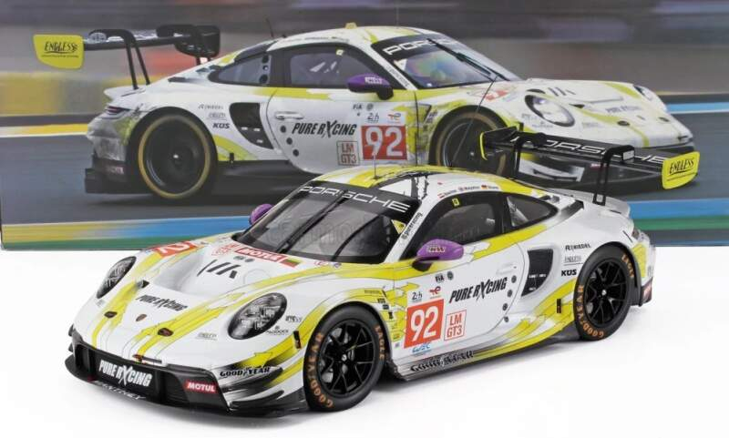 Model IXO Porsche 911 GT3 R #92 Bachler/Malykhin/Sturm 24H Le Mans 2024 1:18 - Modely aut a&nbsp;motorek