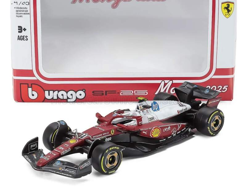 Modely aut a motorek model 1/43 Scuderia Ferrari SF-25 Lewis Hamilton #44 Monza 2025