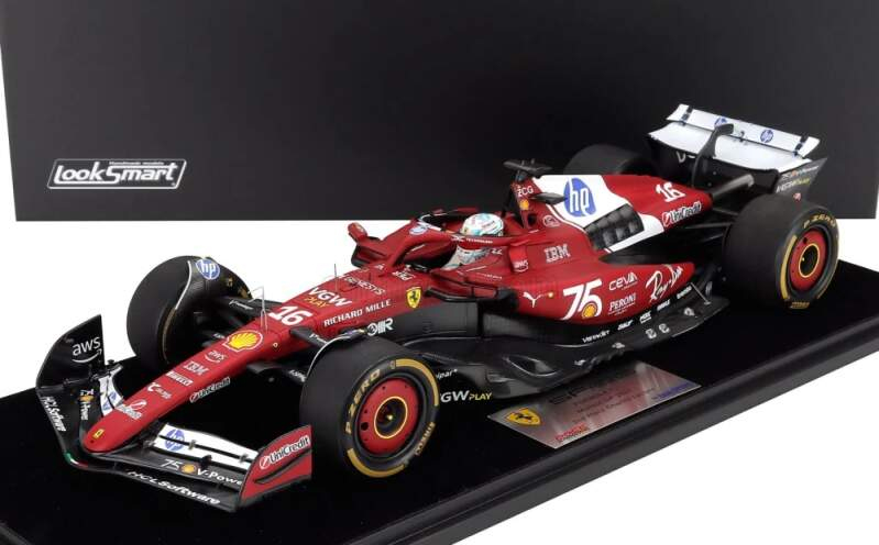 Modely aut a&nbsp;motorek model 1/18 Scuderia Ferrari SF-25 Ch. Leclerc 2nd Monaco GP 2025 - Modely aut a&nbsp;motorek