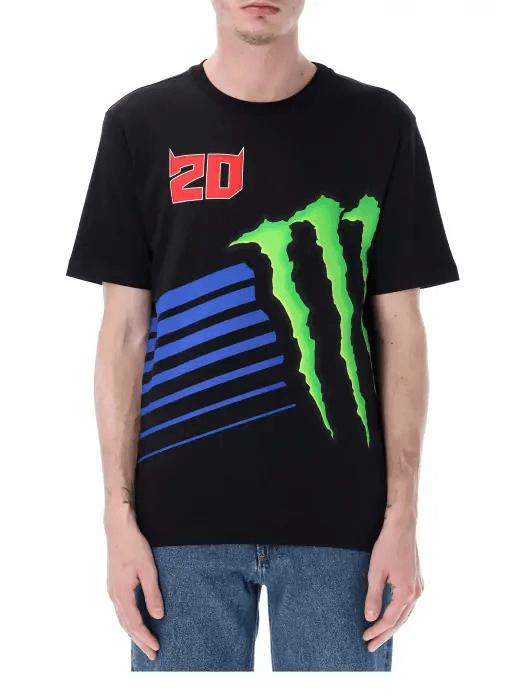 Fabio Quartararo pánské tričko Monster Energy Logo black 2026 - Moto GP Fabio Quartararo Trička, polo trička, košile