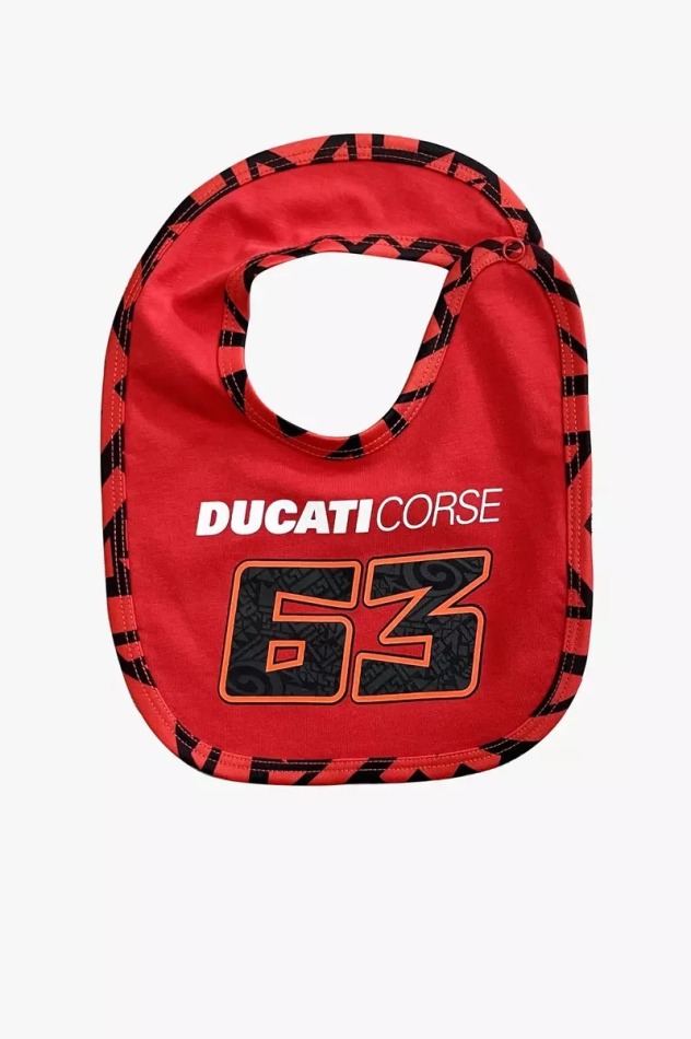 Francesco Bagnaia dětský bryndák DUCATI 63 - Moto GP Francesco Bagnaia Dětské oblečení