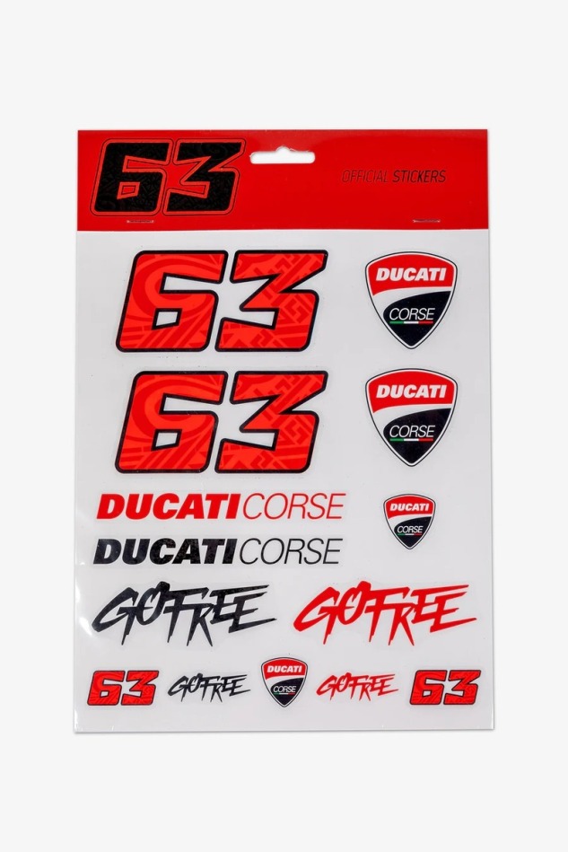 Francesco Bagnaia velké samolepky Ducati