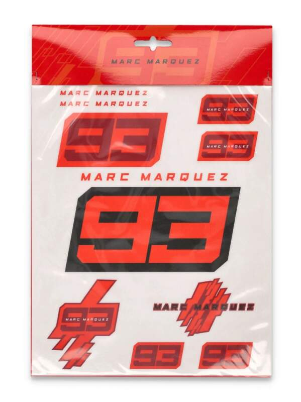 Velké balení samolepek Marc Marquez A4