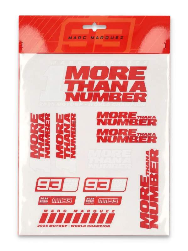 Marc Marquez samolepky 93 - #1 Championship Stickers 2026