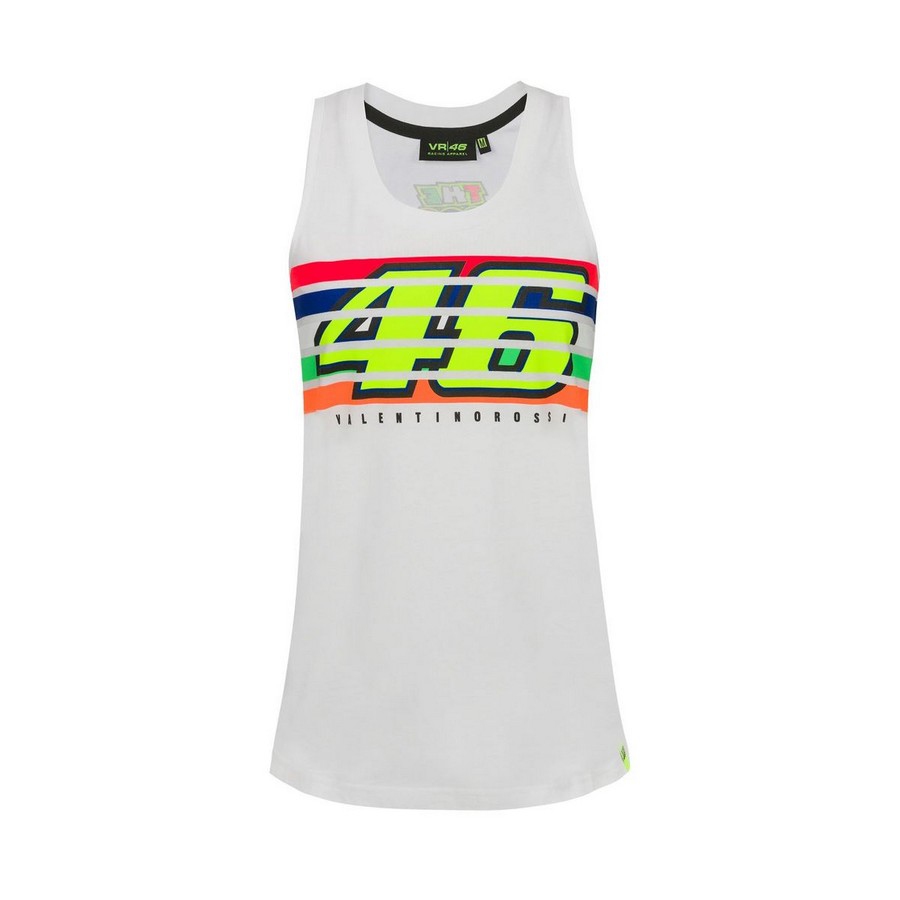 Valentino Rossi dámské tílko white Classic XS 2019 - L - Moto GP Valentino Rossi Dámské oblečení