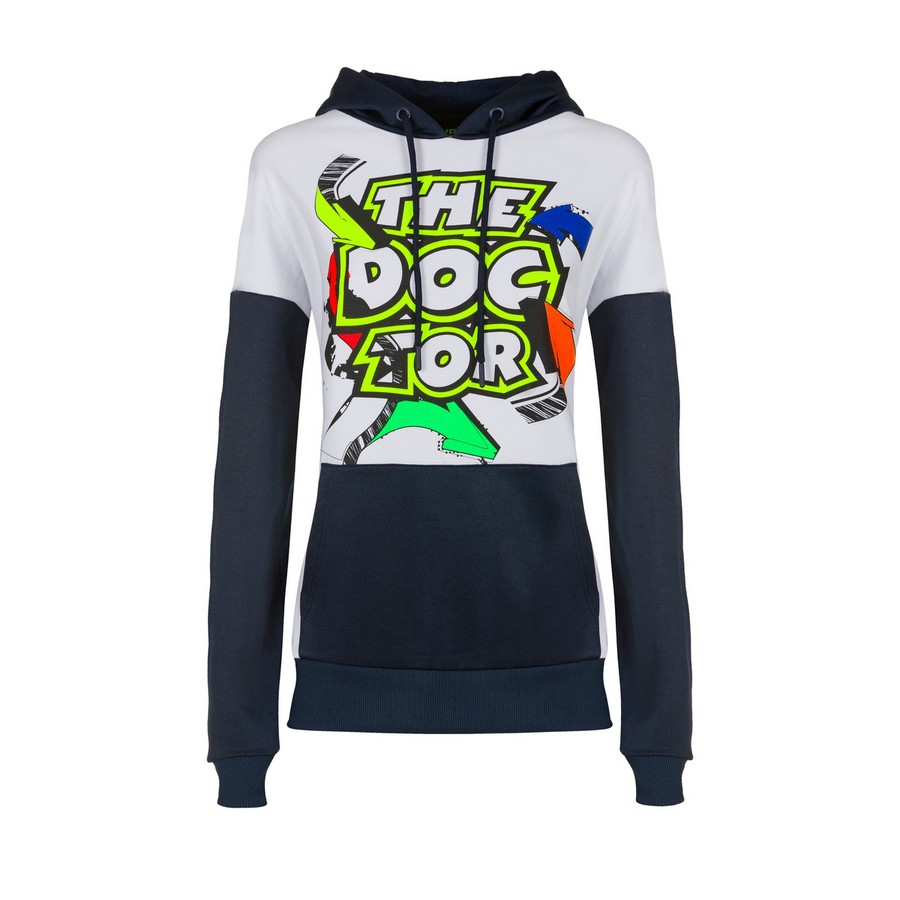 Valentino Rossi dámská mikina s kapucí VR46 - Classic (colors The Doctor) 2020 - L