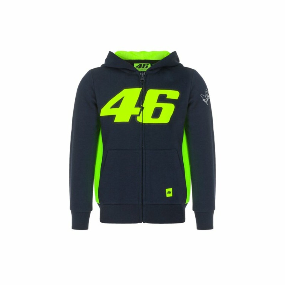 Valentino Rossi dětská mikina s&nbsp;kapucí VR46 - Classic black 2022 - 1/3