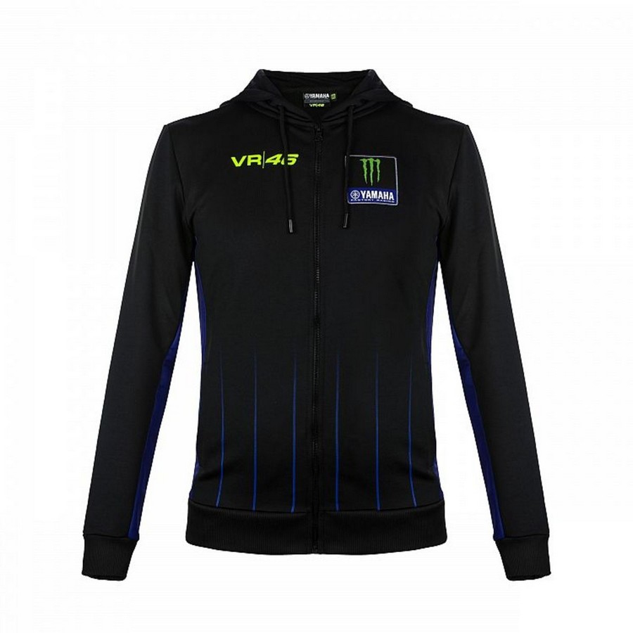 Valentino Rossi pánská mikina s kapucí VR46 - Yamaha black 2019 - XXL
